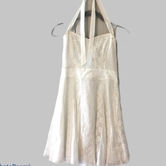 GUESS GIA LACE HALTER DRESS - Picture 5 of 5